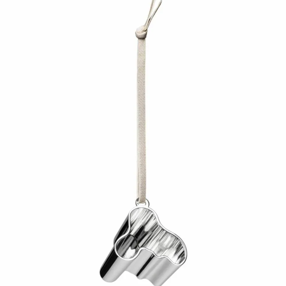 Aalto-ornament 3 cm, silver