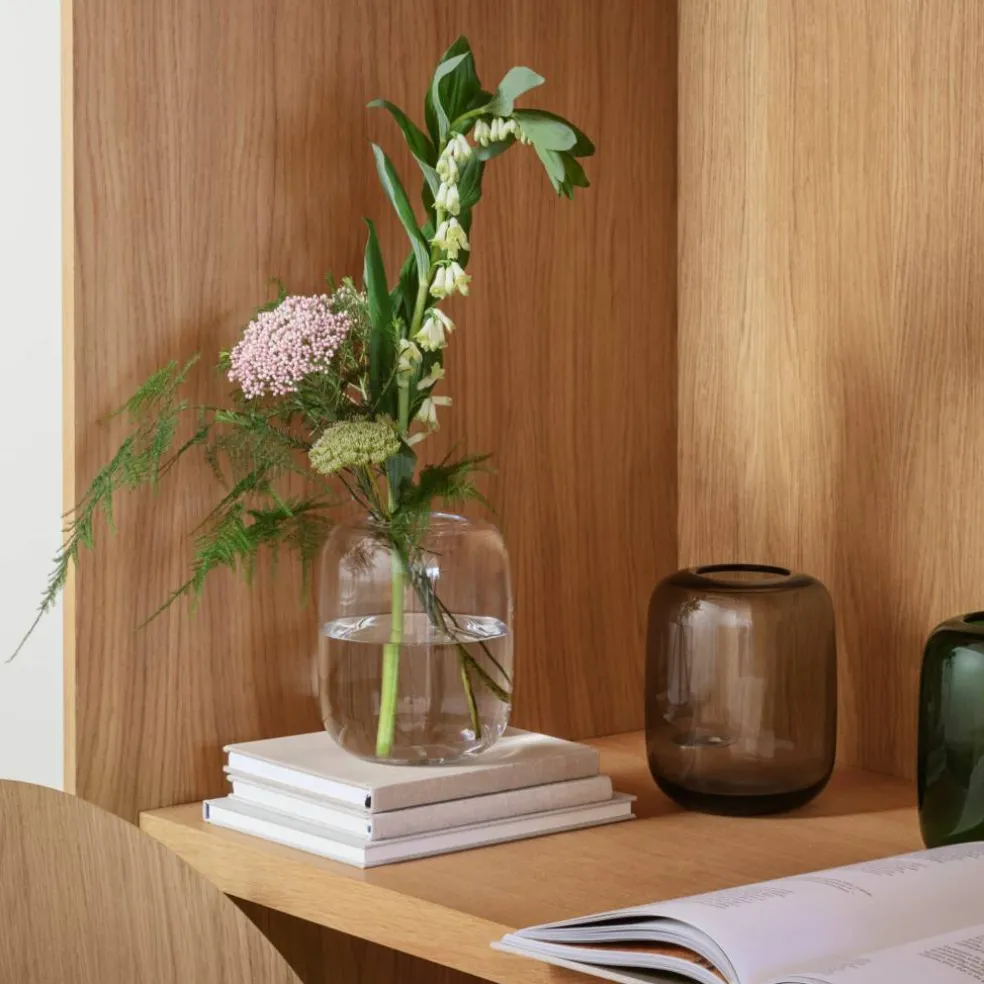 Acorn vase, 16.5 cm, clear