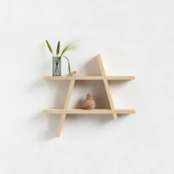 A-hylle, ask, medium (52x9x46 cm)