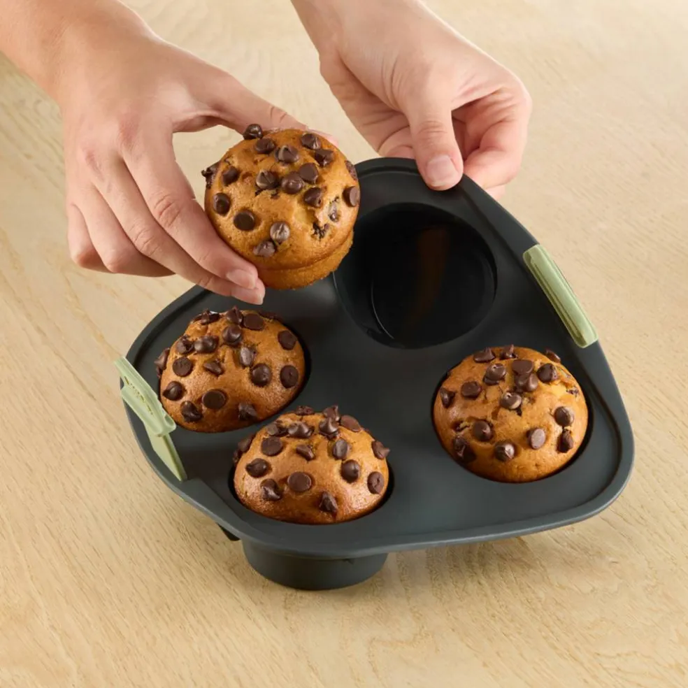 Airfryerform muffins, grå