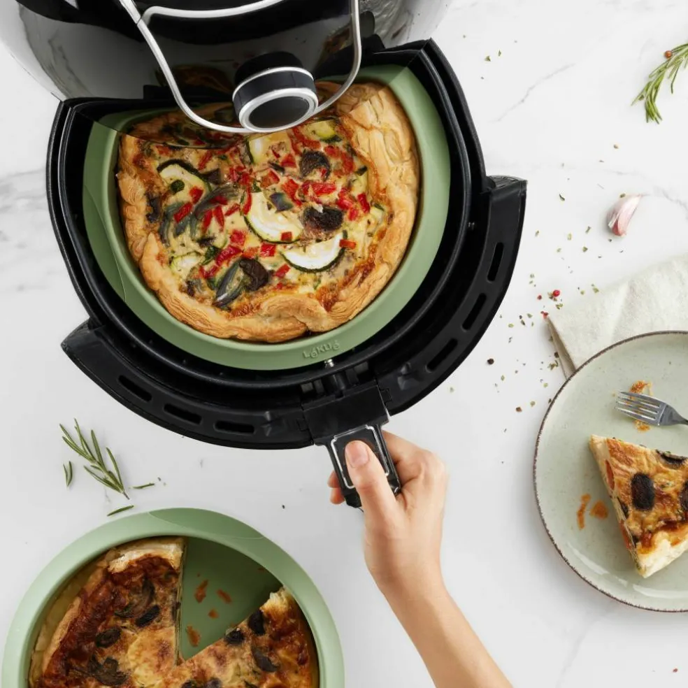 Airfryer silikoninnsats 15 cm, grønn