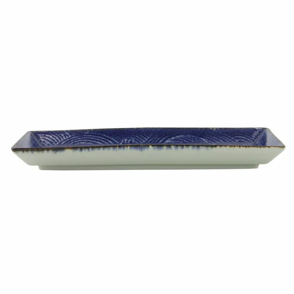 Aisai Seigaiha tallerken, 23 x 11 cm