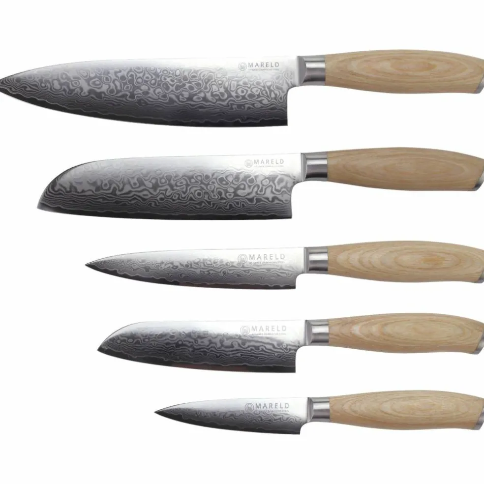 Akio knivsett med 5 kniver