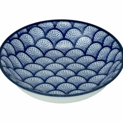 Akio miniskål 10 cm 4-pakning, blå/hvit