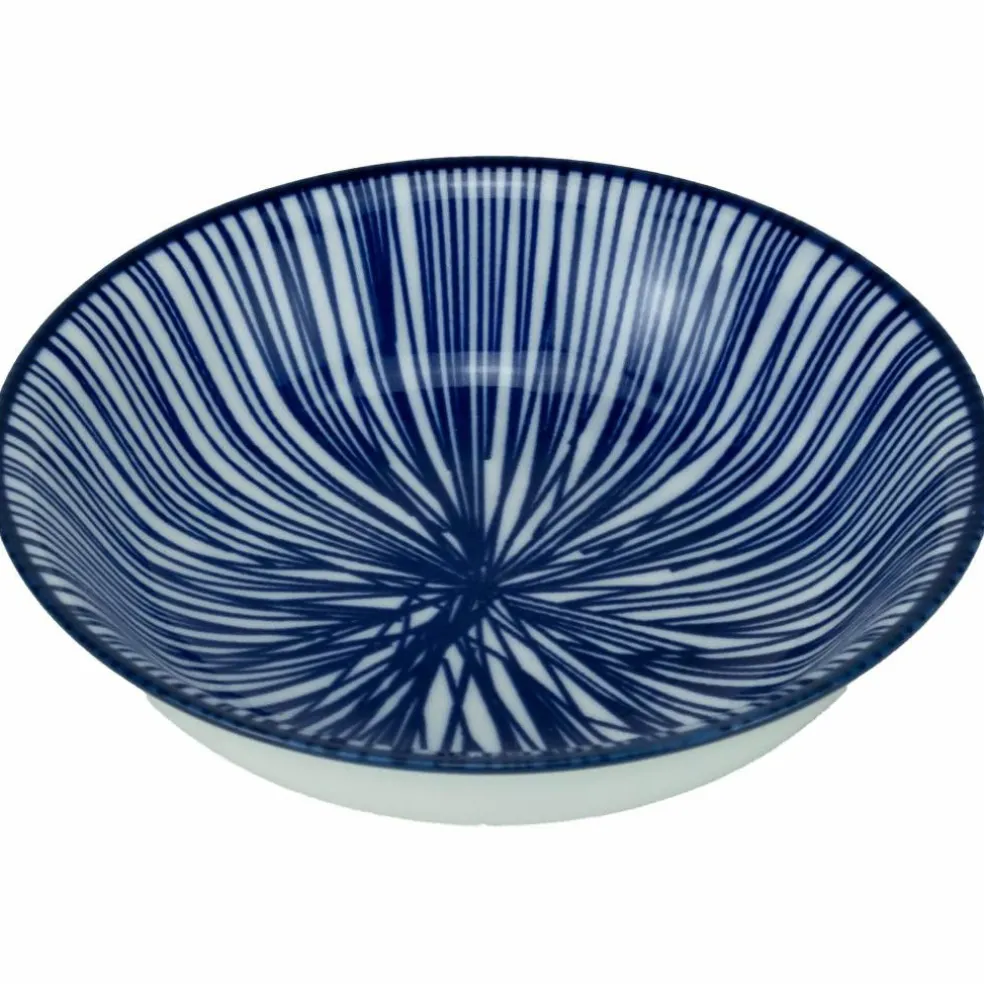 Akio miniskål 10 cm 4-pakning, blå/hvit