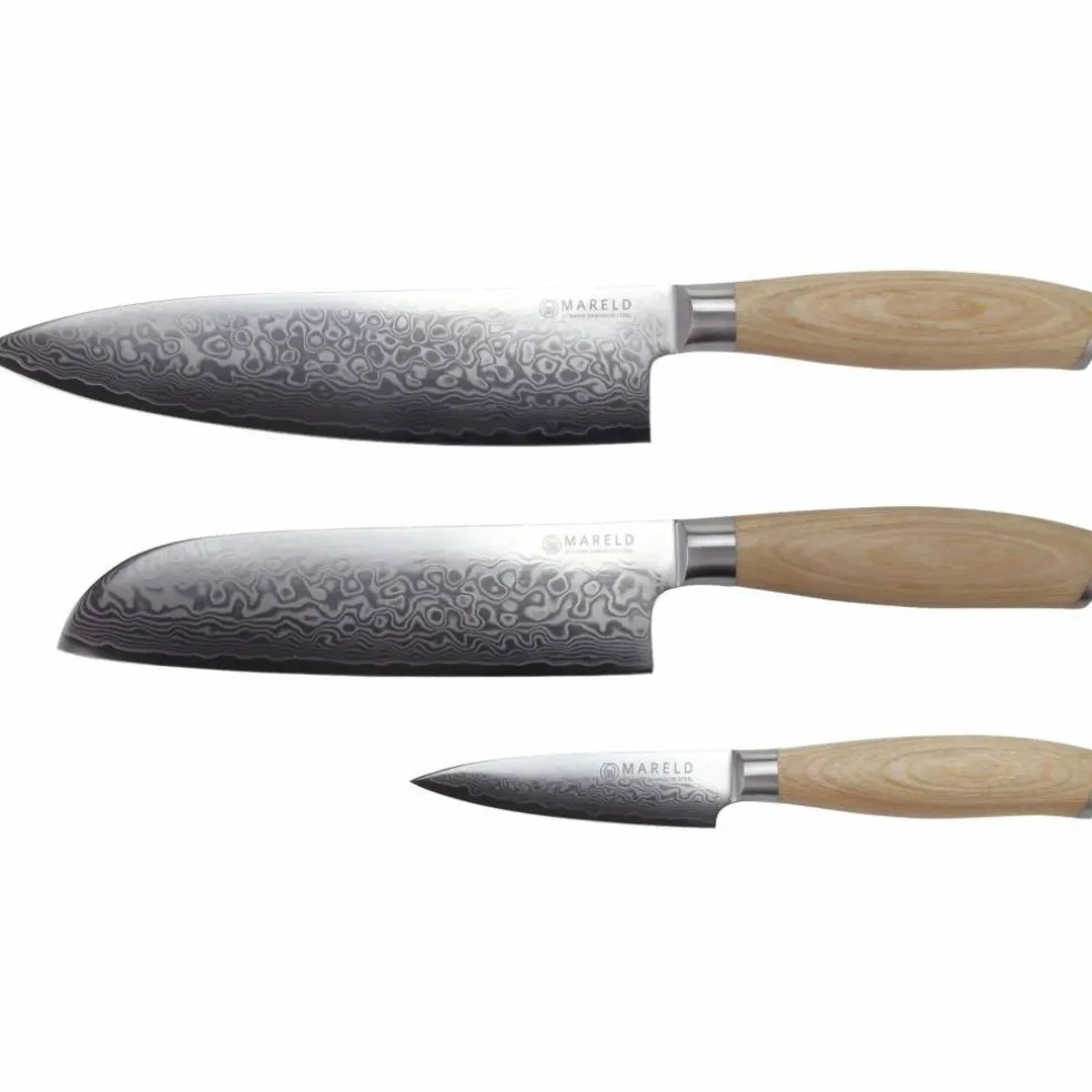 Akio Santoku knivsett, 3 kniver