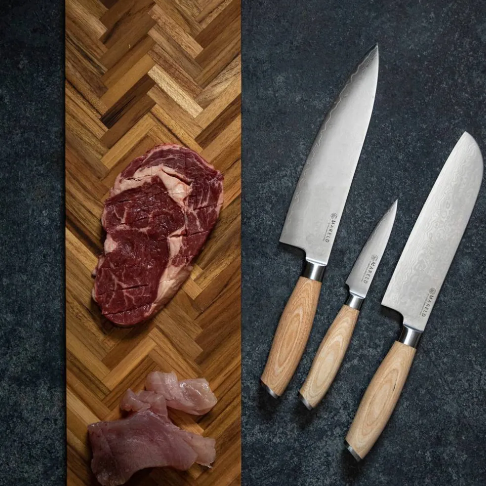 Akio Santoku knivsett, 3 kniver