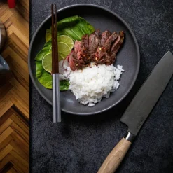 Akio sett med to Santoku kniver, 13 & 18 cm