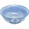 Akio skål 14 cm 4-pakning, blå/hvit
