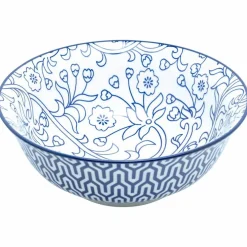 Akio skål 14 cm 4-pakning, blå/hvit