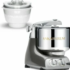 AKM 6230 kjøkkenmaskin med iskremmaskin, sunbeam yellow