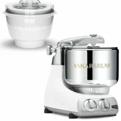 AKM 6230 kjøkkenmaskin med iskremmaskin, mineral white