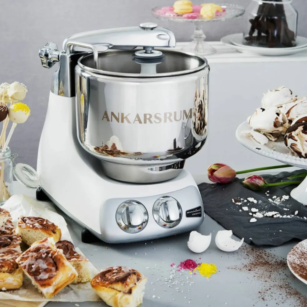 AKM 6230 kjøkkenmaskin med iskremmaskin, rustic maroon