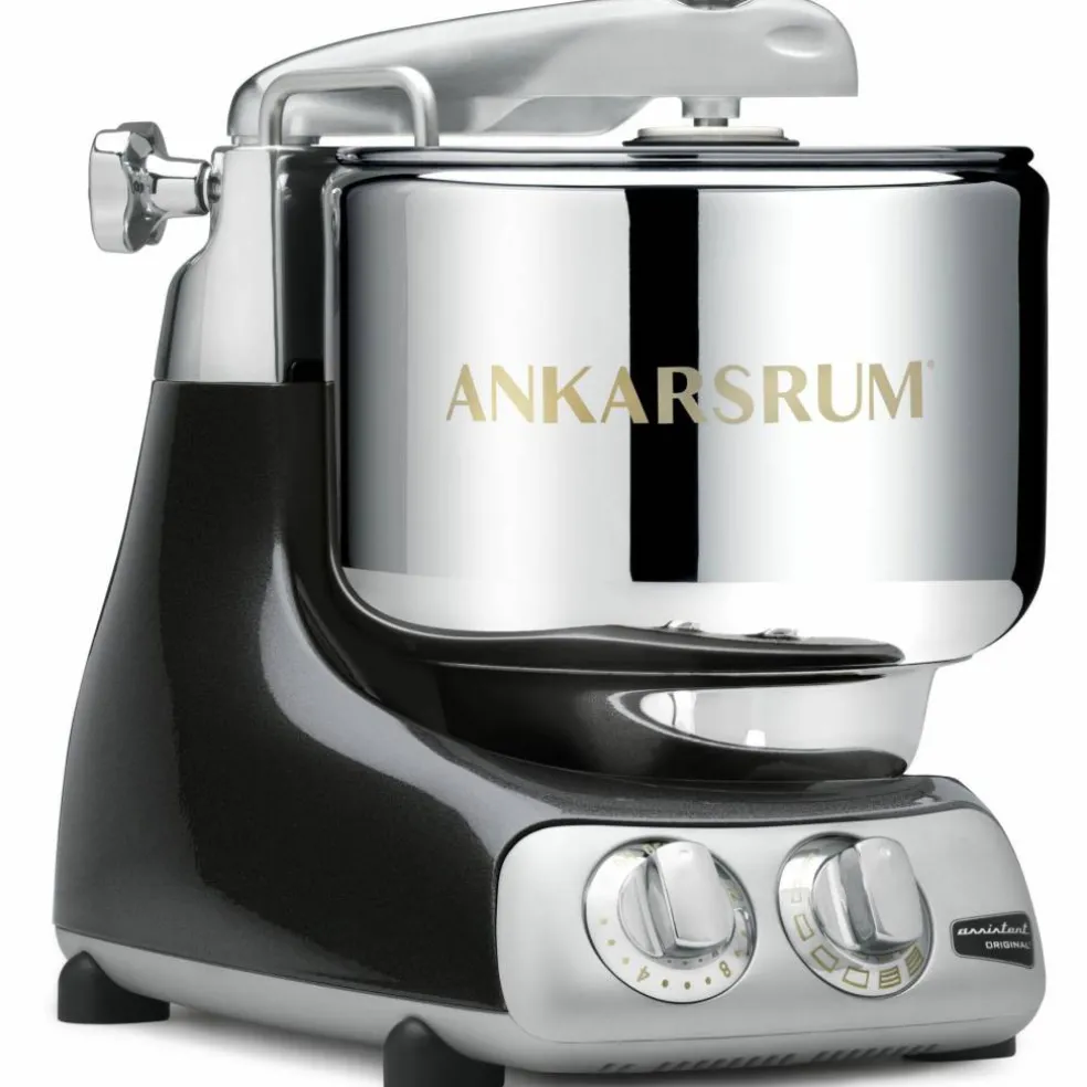 AKM 6230 kjøkkenmaskin med iskremmaskin, black chrome