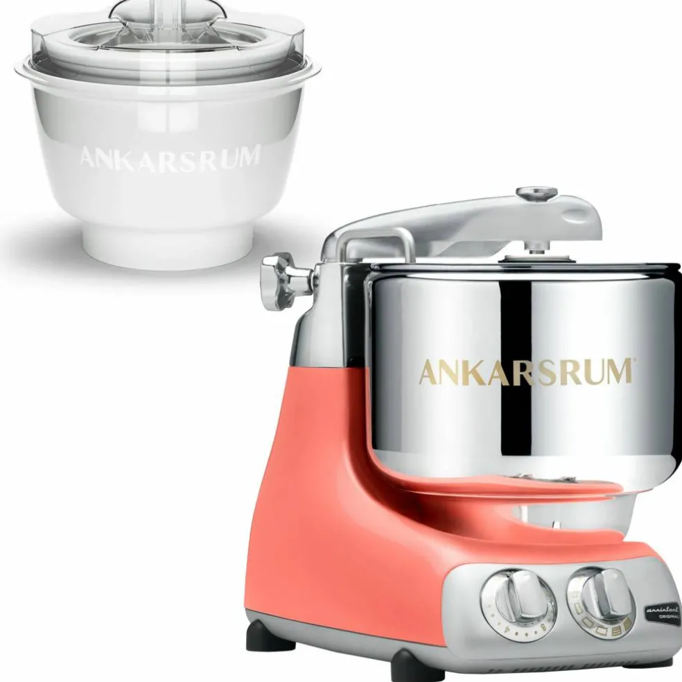 AKM 6230 kjøkkenmaskin med iskremmaskin, light créme