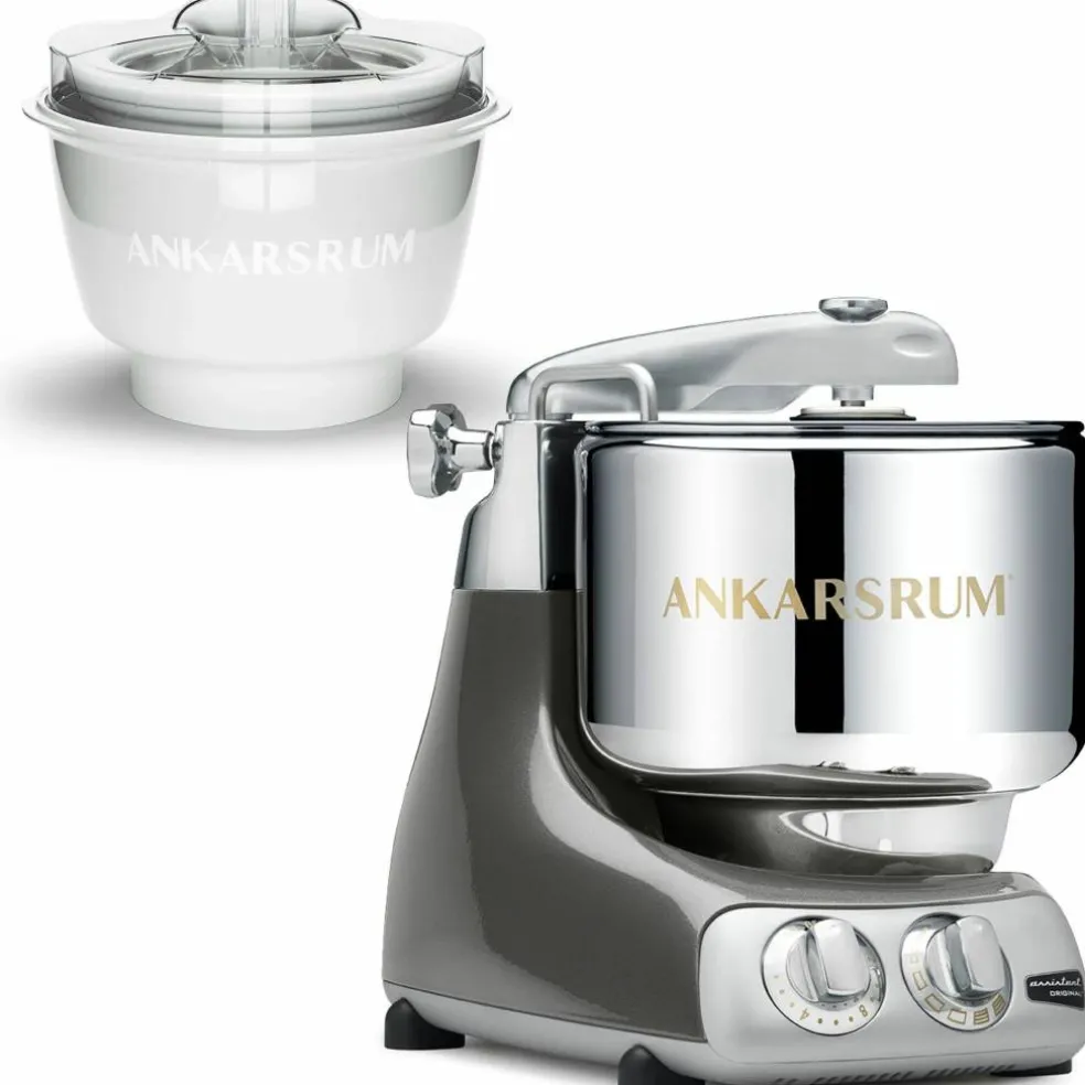 AKM 6230 kjøkkenmaskin med iskremmaskin, svart