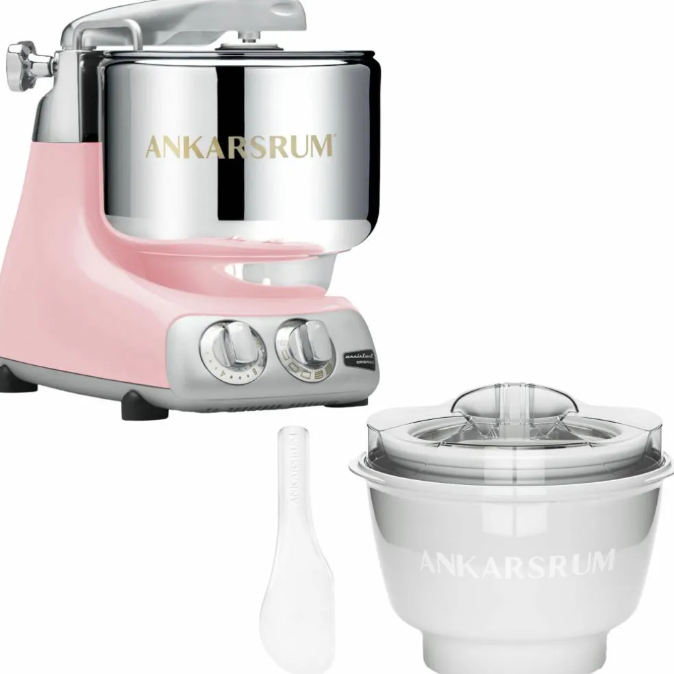 AKM 6230 kjøkkenmaskin med iskremmaskin, silver