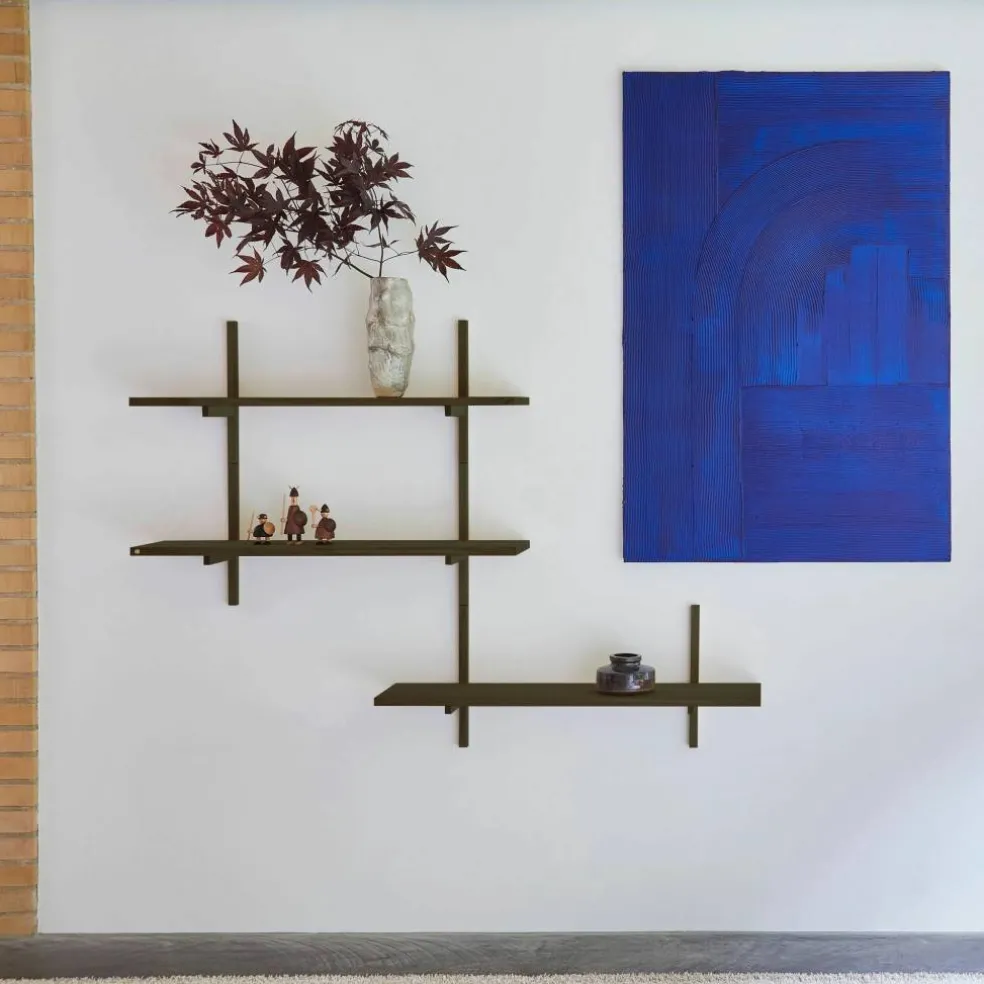 A-Light Shelf vegghylle 90x30 cm, olivengrønn