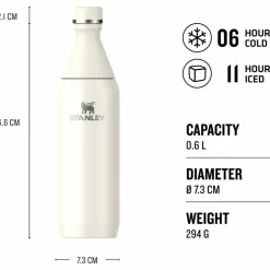 All Day Slim Bottle termoflaske 0.6 liter, black