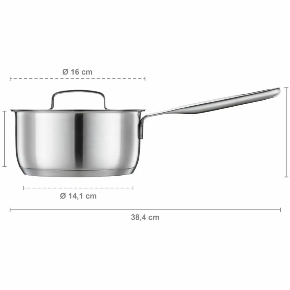 All Steel kasserolle 1,5 liter