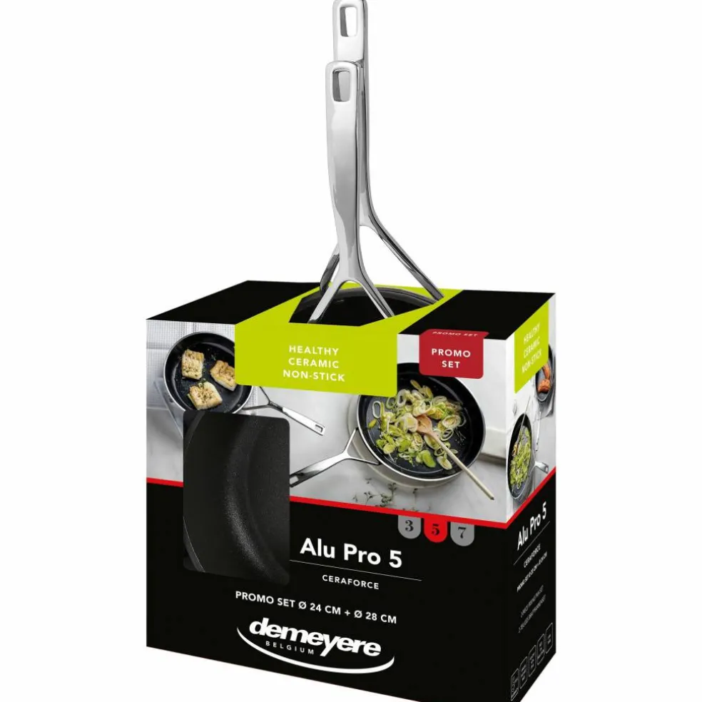 Alu Pro 5 stekepannesett 24 + 28 cm