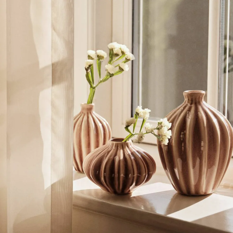Amalie Vase 3-pakning, brun