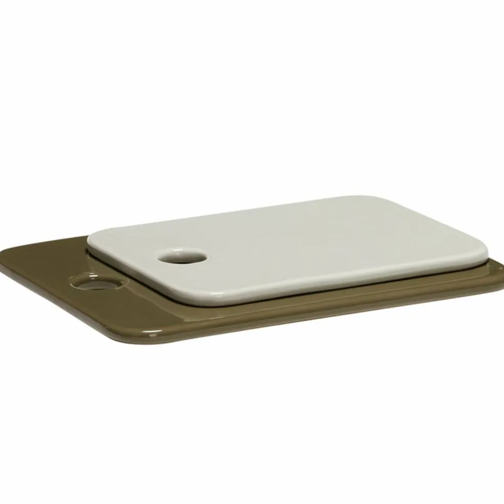 Amare Serveringsfat 2-pakning, sand/oliven