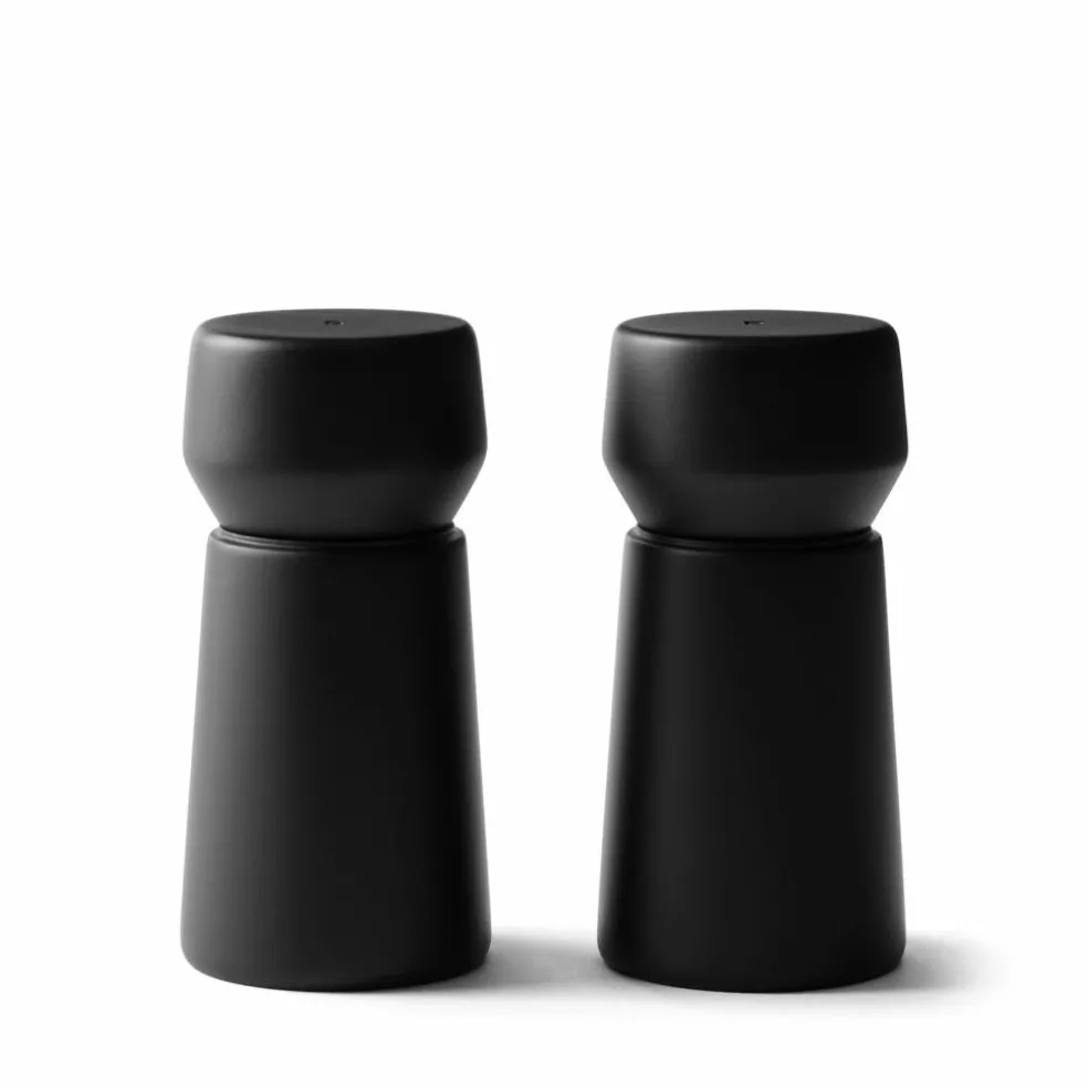 Amsterdam salt- og pepperkvernsett 11 cm, svart