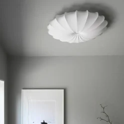 Anna takplafond, 80 cm, bomull, hvit