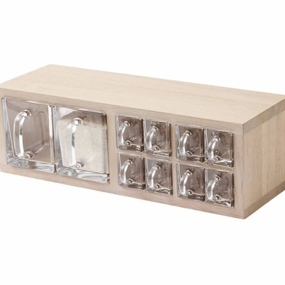 A-Organizer hylle 17 x 18 x 52 cm, 10 skuffer