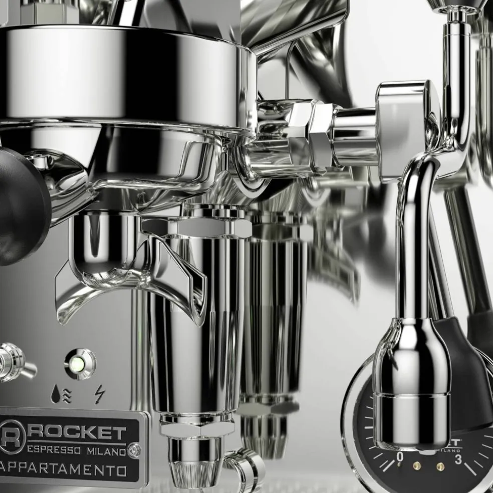 Appartamento TCA espressomaskin, krom/kobber