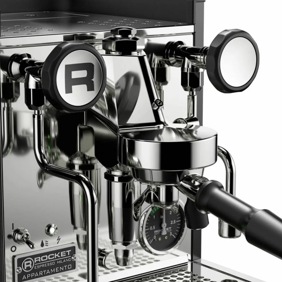 Appartamento TCA espressomaskin, krom/kobber