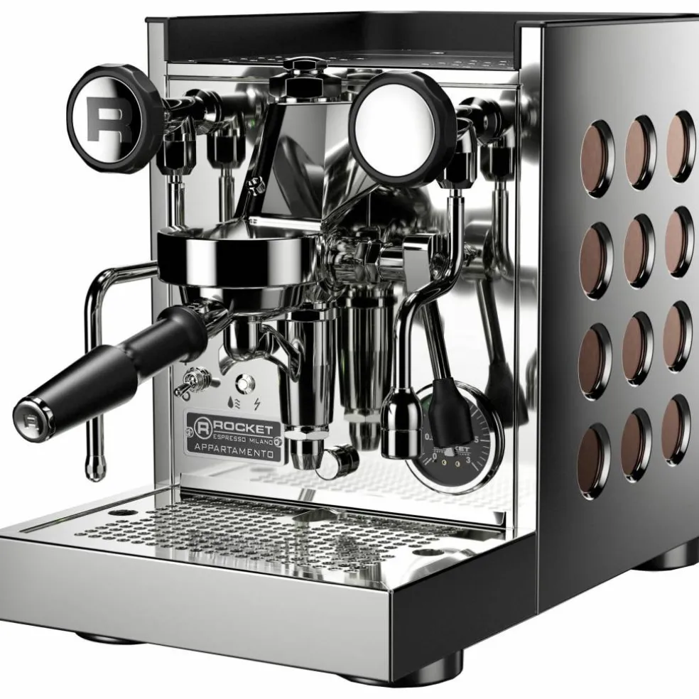 Appartamento TCA espressomaskin, krom/kobber