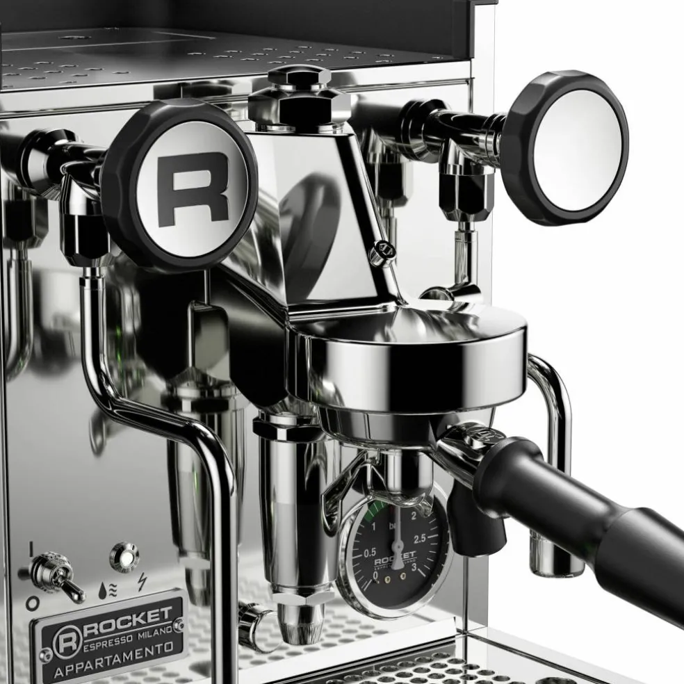 Appartamento TCA espressomaskin, krom/hvit