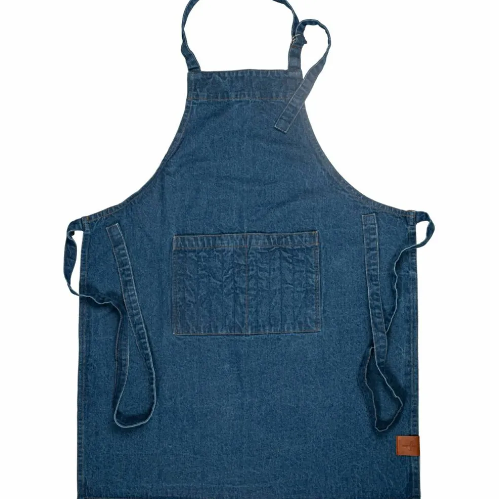 Aron Denim forkle, blå