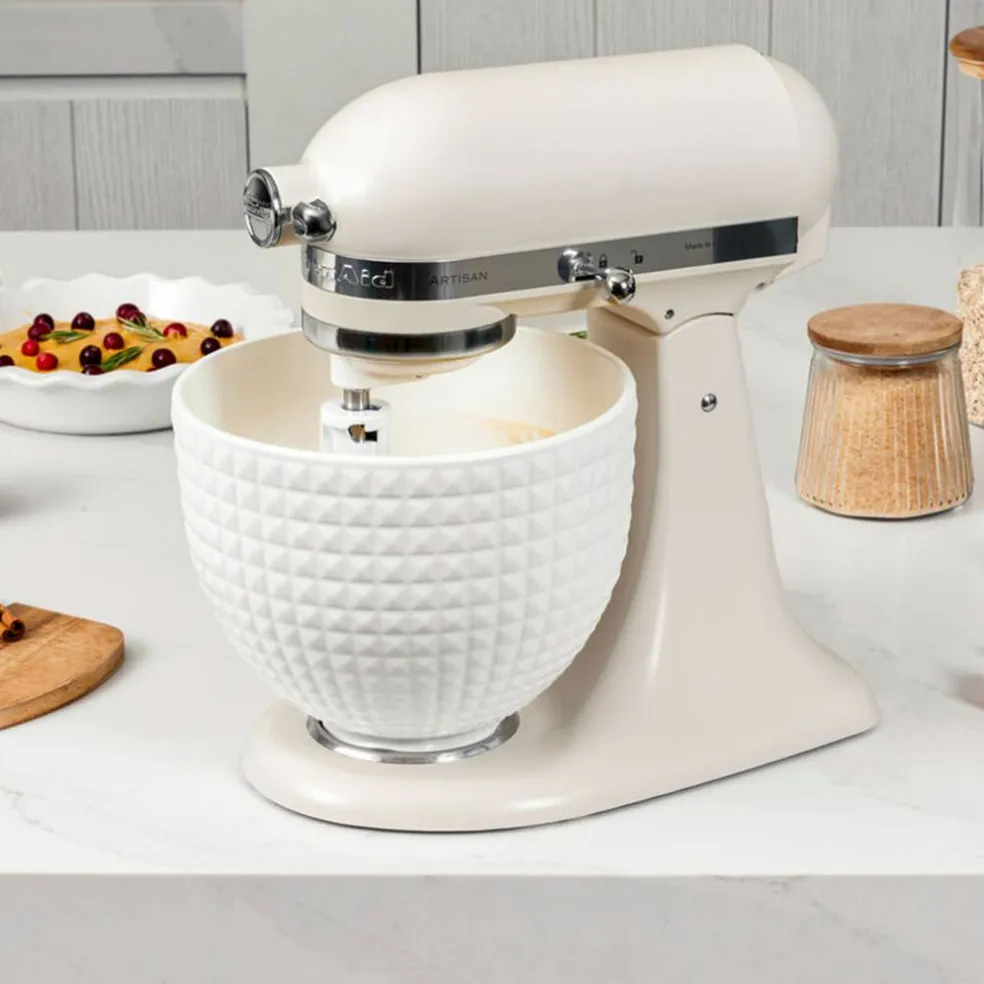 Artisan KSM156CXEPL kjøkkenmaskin 4,7 liter, white on white + rustfri bolle