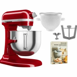 Artisan 5KSM70SHXE kjøkkenmaskin 6,6 liter + 5KSMICM Ice Cream Maker, candy apple