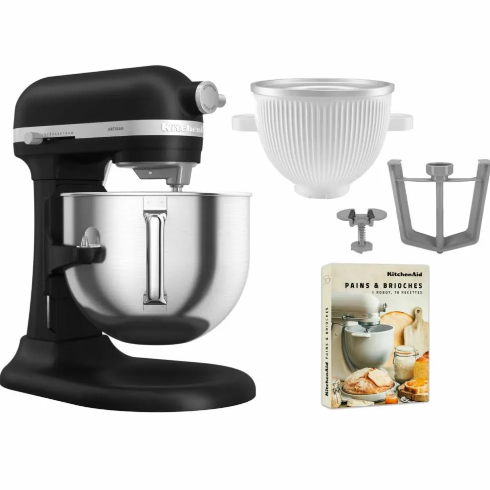Artisan 5KSM70SHXE kjøkkenmaskin 6,6 liter + 5KSMICM Ice Cream Maker, candy apple