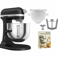 Artisan 5KSM70SHXE kjøkkenmaskin 6,6 liter + 5KSMICM Ice Cream Maker, medallion silver