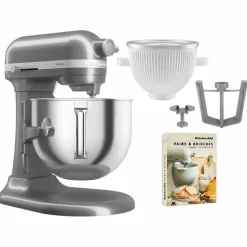 Artisan 5KSM70SHXE kjøkkenmaskin 6,6 liter + 5KSMICM Ice Cream Maker, dried rose