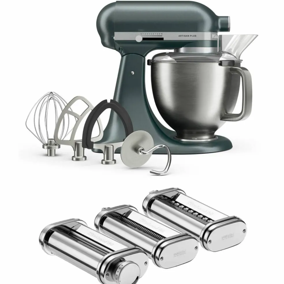 Artisan Plus kjøkkenmaskin 4,7 liter med pastasett, iron ore