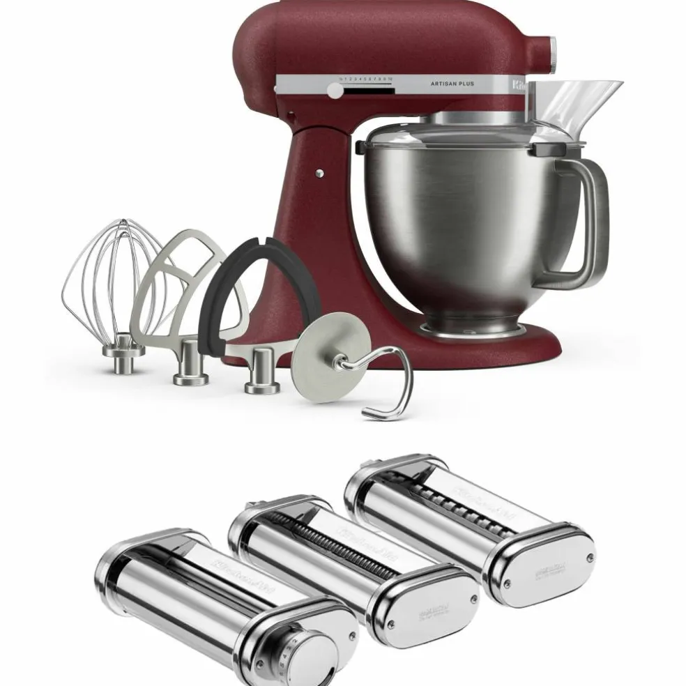 Artisan Plus kjøkkenmaskin 4,7 liter med pastasett, iron ore