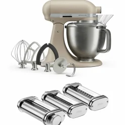 Artisan Plus kjøkkenmaskin 4,7 liter med pastasett, medallion silver