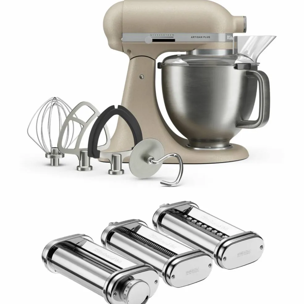 Artisan Plus kjøkkenmaskin 4,7 liter med pastasett, medallion silver