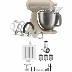 Artisan Plus kjøkkenmaskin med tilbehørspakke 4,7 liter, porcelain white