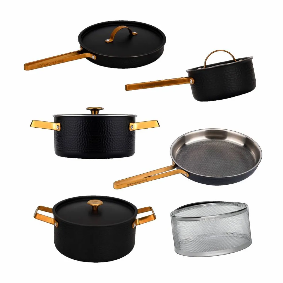 Arvet XL gryte- og pannesett, 6 deler