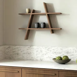 A-Shelf large, dark wood