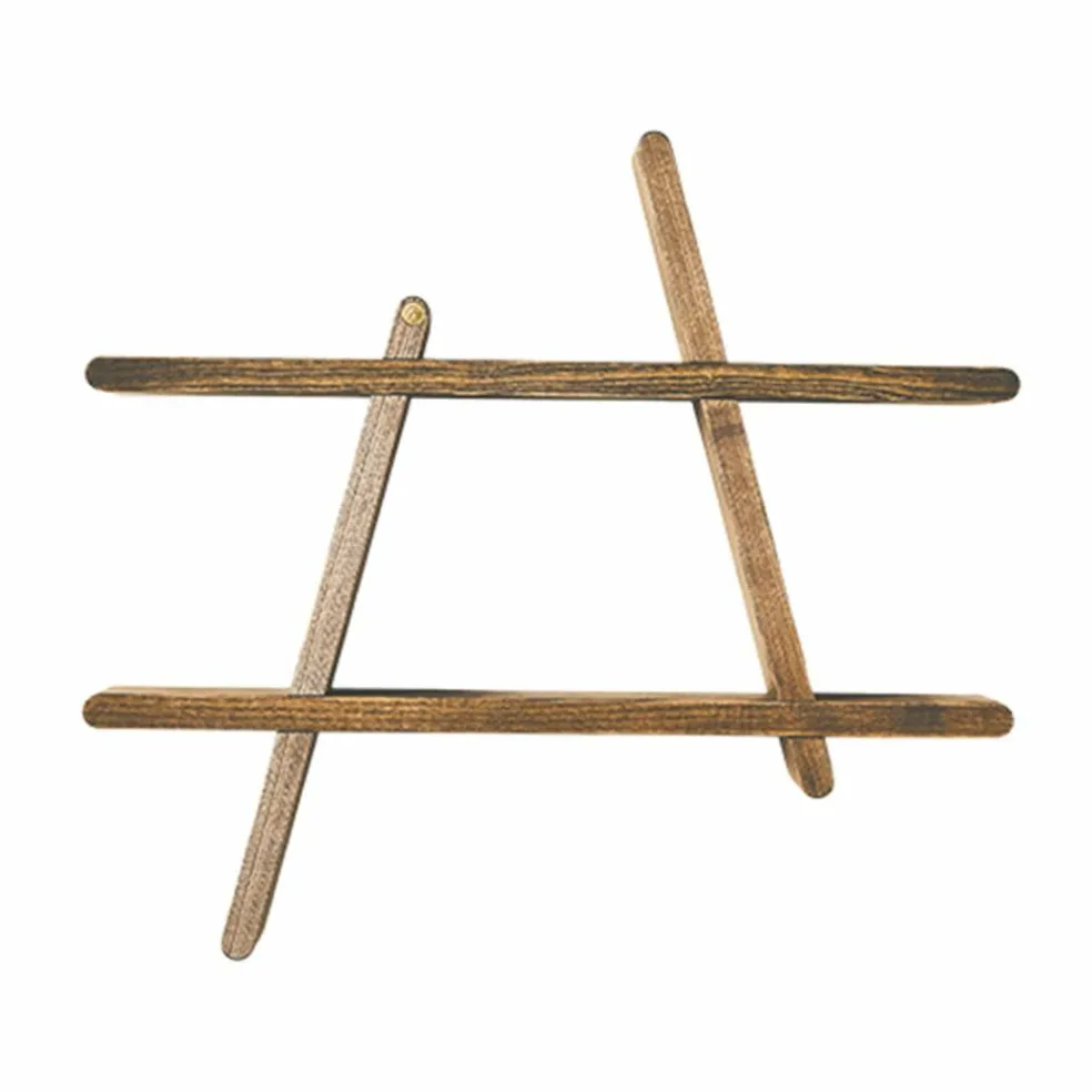 A-Shelf large, dark wood