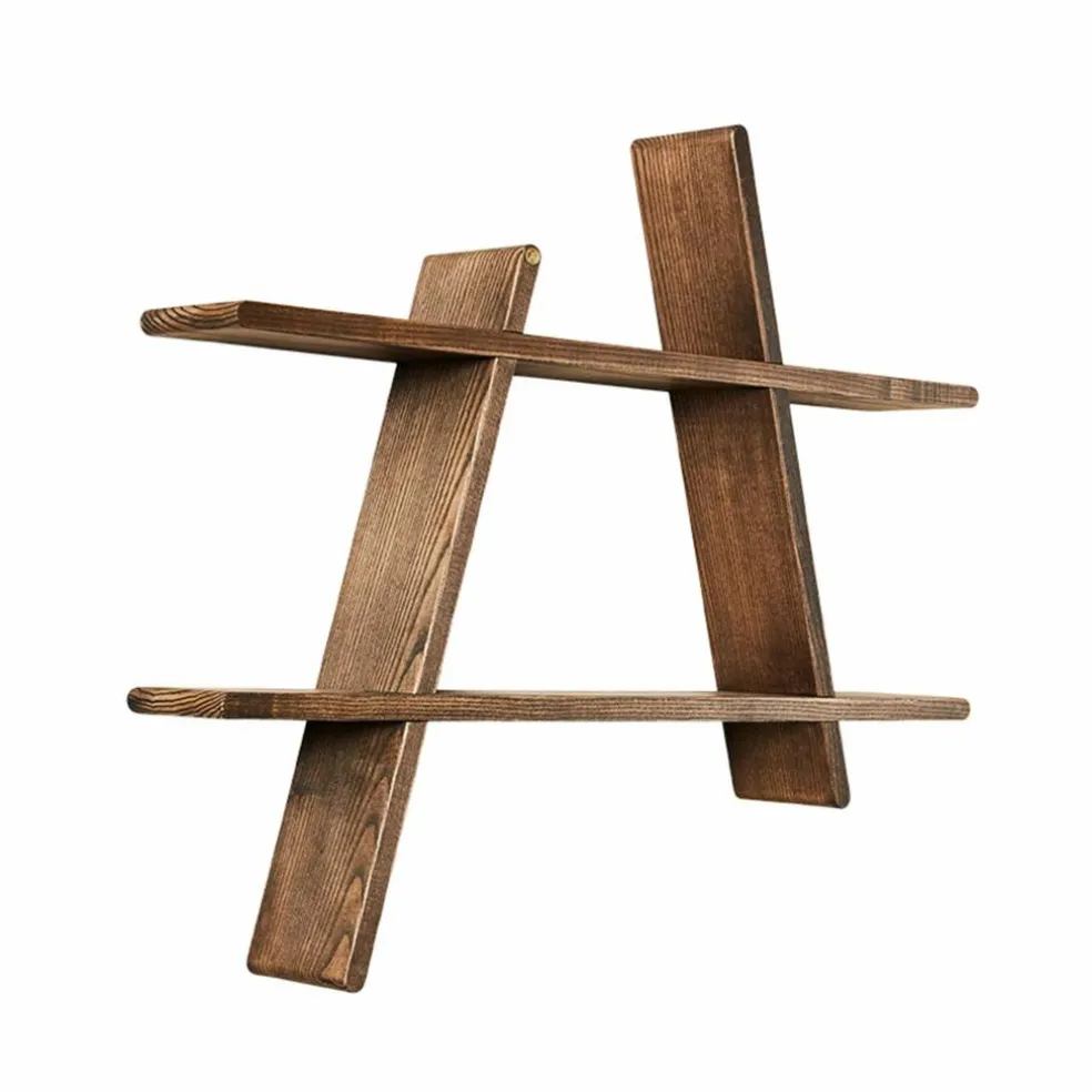 A-Shelf large, dark wood