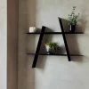 A-Shelf svart stål, large